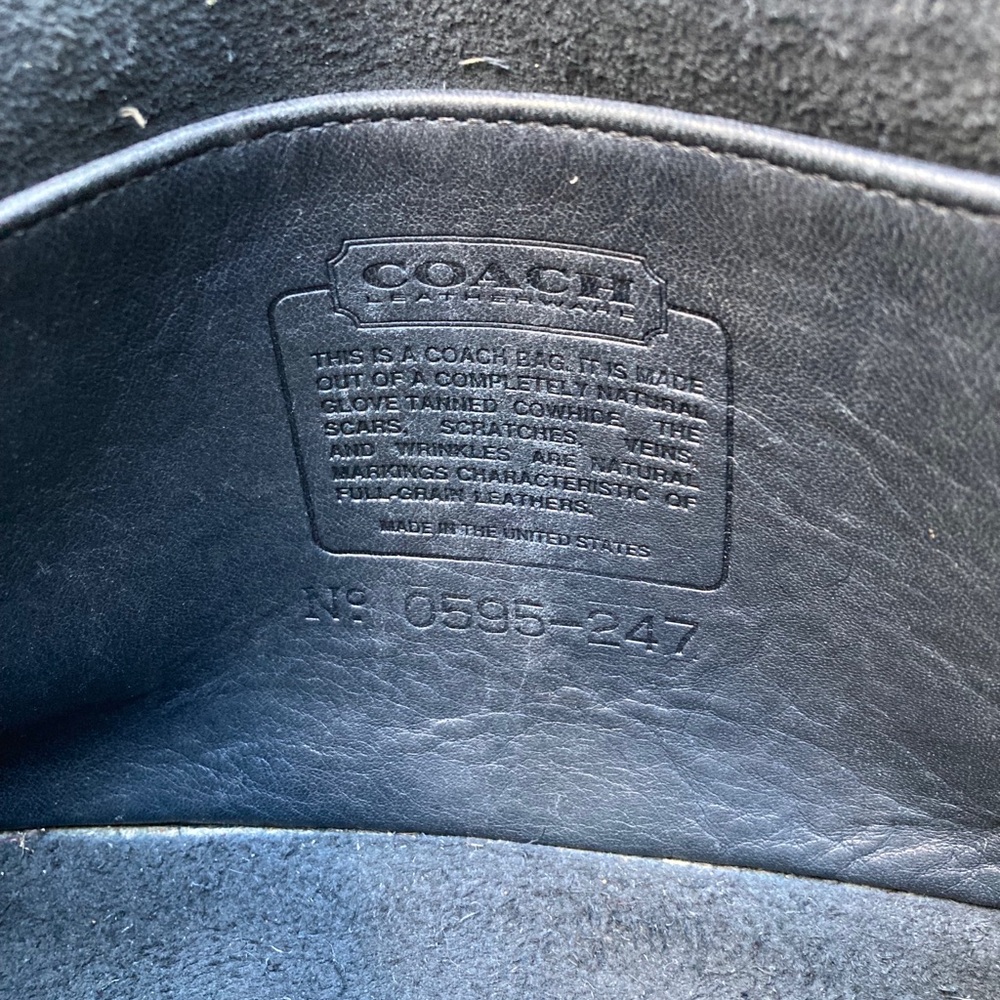 Coach Black Leather Shoulder Bag - Picture 4 of 4